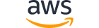 Logo d'AWS (Amazon Web Services), représentant un design simple et professionnel, symbolisant les services de cloud computing et d'infrastructure cloud.