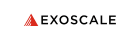 Logo d'Exoscale, représentant un design moderne et épuré, symbolisant les services de cloud computing et d'hébergement en ligne.
