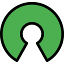 Logo de logiciel open source mettant en avant des éléments interconnectés, symbolisant la collaboration et l'innovation dans le domaine de la technologie.